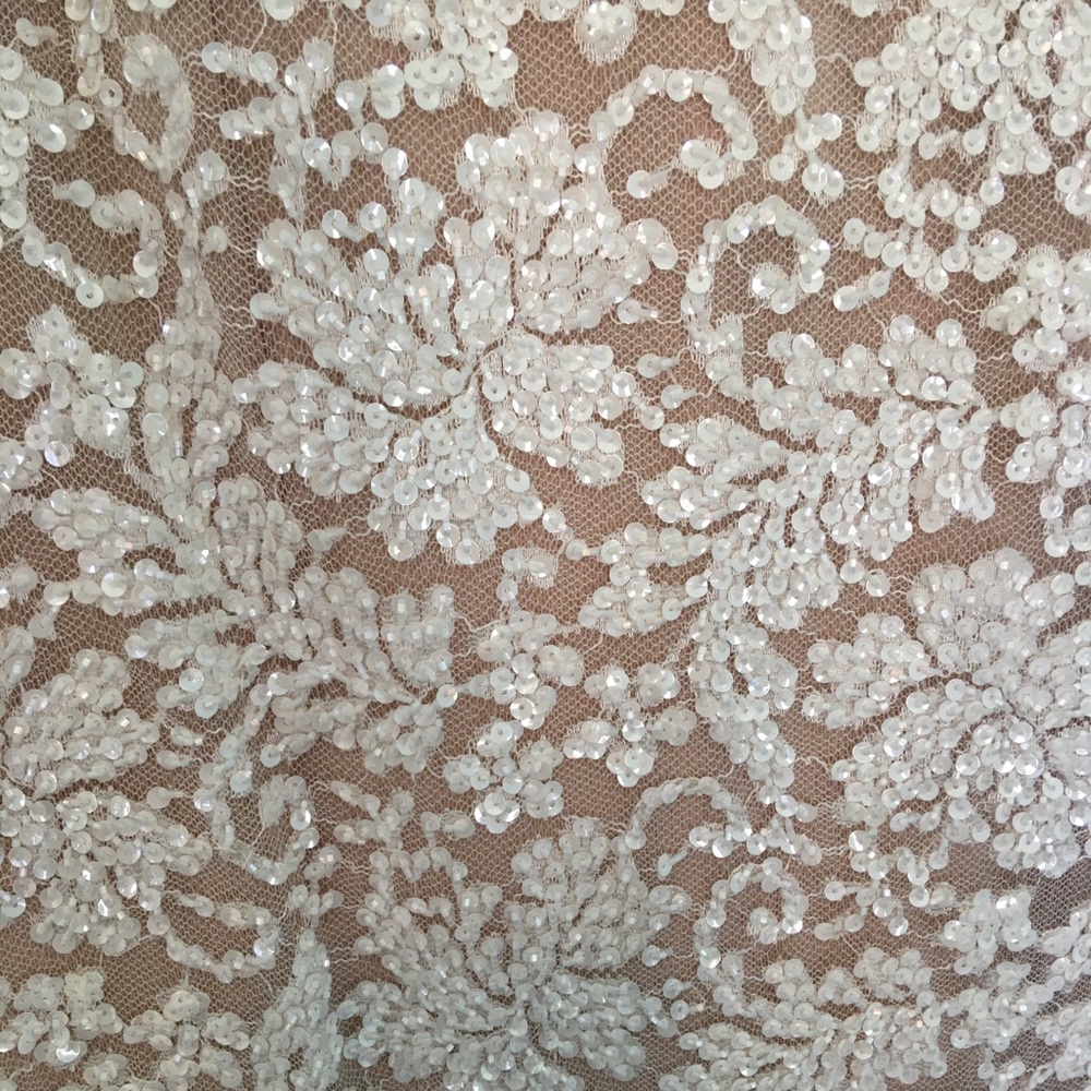 Custom Sherri Hill Couture Ivory Beaded Lace - Picture 15 of 16